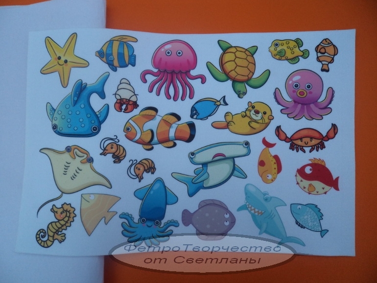 МК рыбалки из фетра.