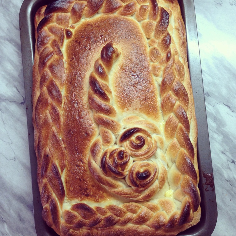 Творожное печенье и фирменный рыбный пирог:)