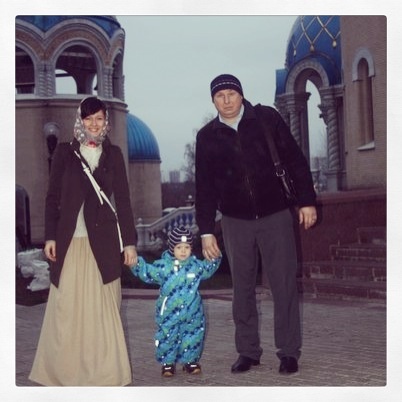 Покрестили, наконец, Андрюшу!)))