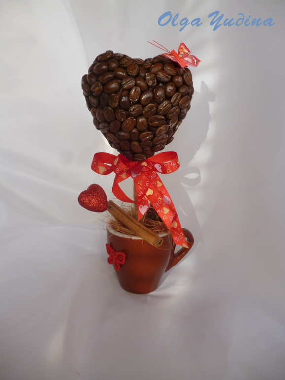 Мои кофейные топиарии,новое и ещё прошлогоднее...