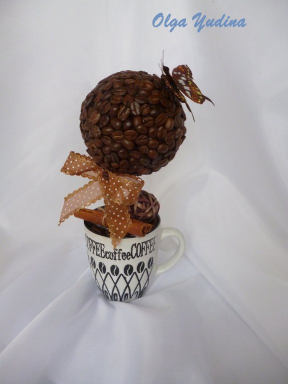 Мои кофейные топиарии,новое и ещё прошлогоднее...