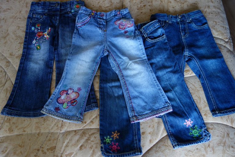 Джинсики для девочки р. 80-92