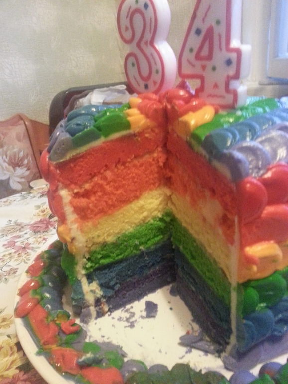 Давно мечтала сделать кремовый торт. Сделала.)