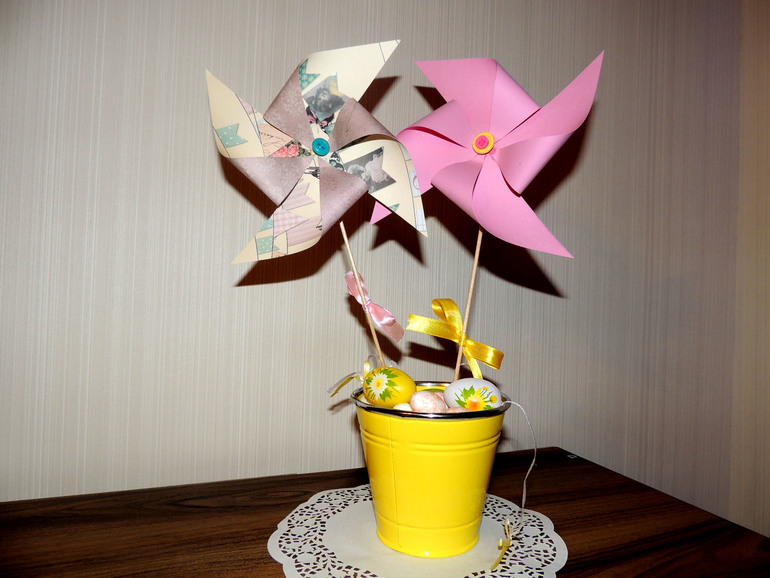 Бумажные вертушки за 15 минут