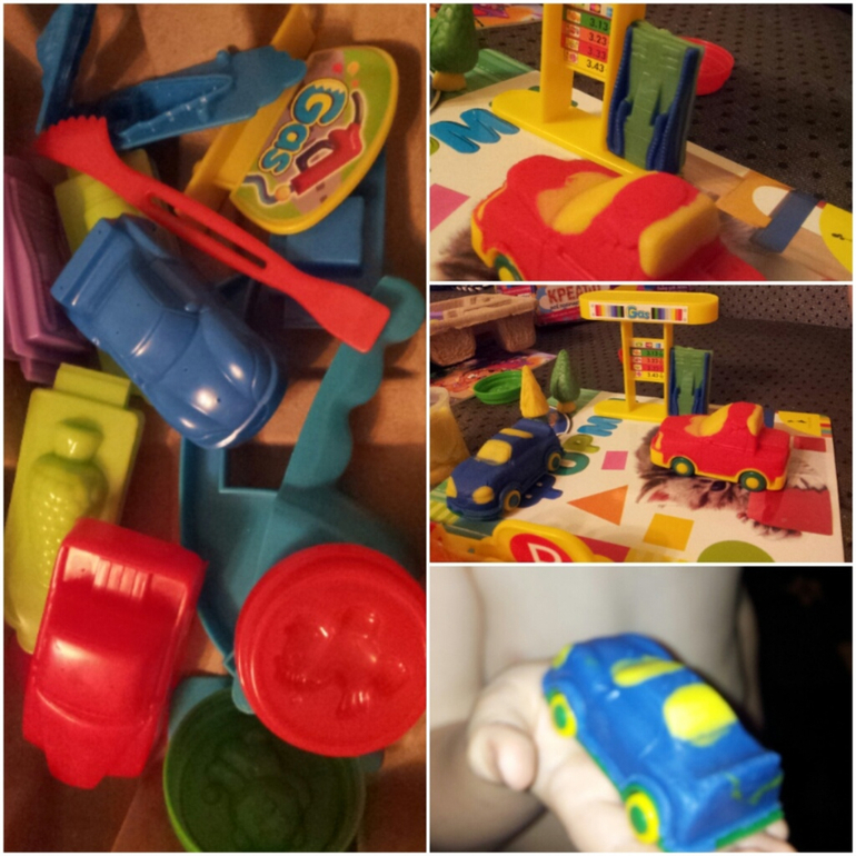 Набор для лепки машинок и автозаправки!!!отзыв-фото