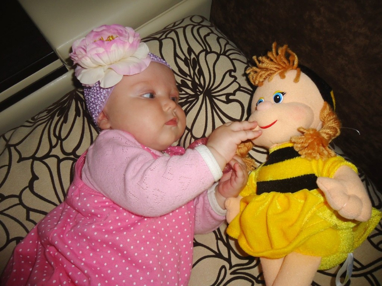 Нашей принцессе  4 месяца))) (отчет за месяц+много ФОТО)