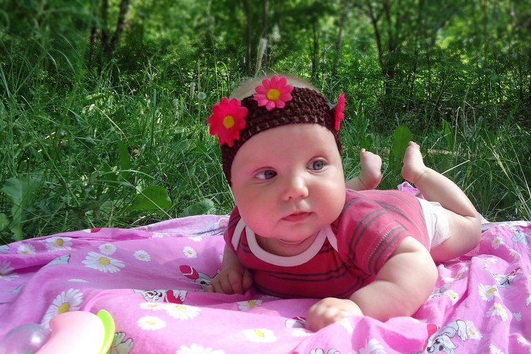 Нашей принцессе  4 месяца))) (отчет за месяц+много ФОТО)