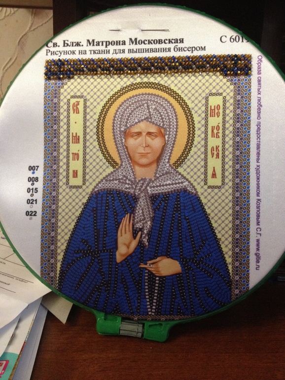 Новая работа из бисера Матронушка