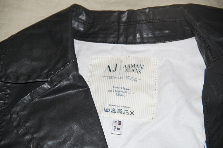 двубортный тренч Armani Jeans