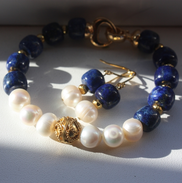 "Подснежник" браслет и серьги