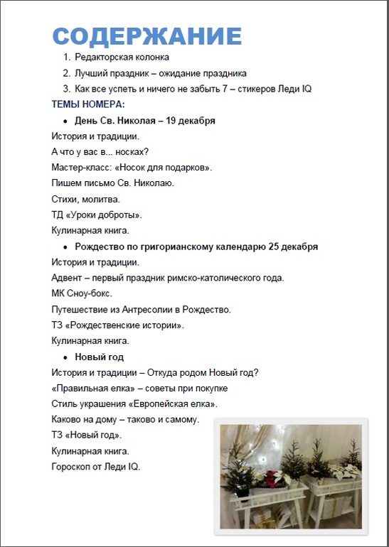 электронный Журнал-планер ЗИМНИЕ ПРАЗДНИКИ от Леди IQ