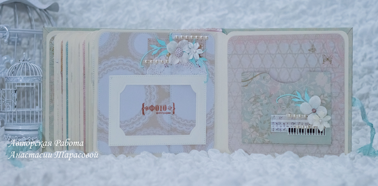 Свадебный набор: альбом и открытка в коробочке.