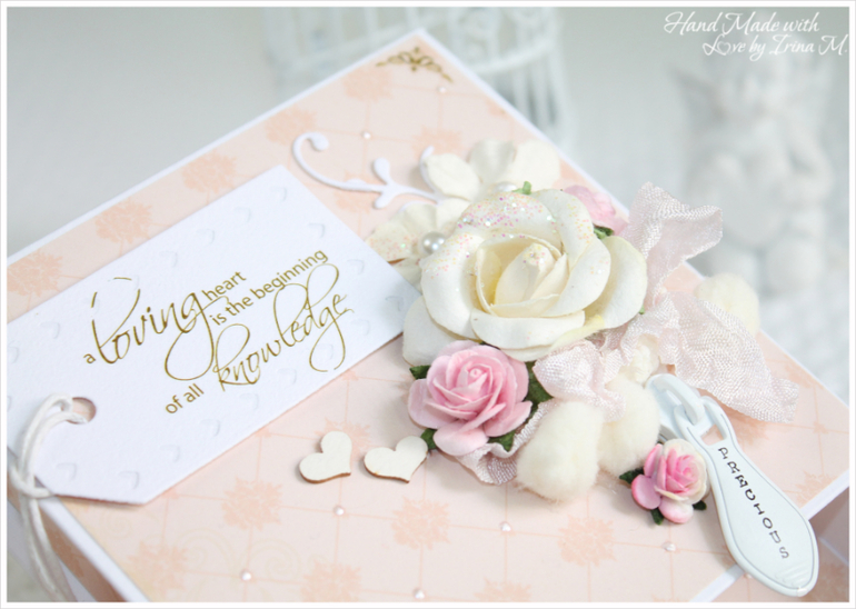 Свадебная коробочка для денежного подарка.