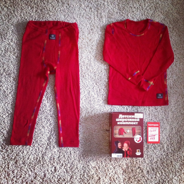 Продам термобелье шерстяное Janus р.100 цена 1200