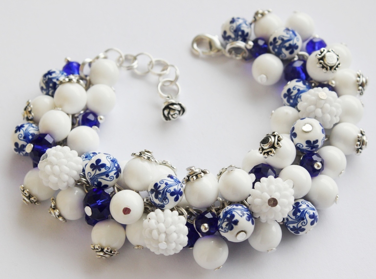 Браслет "Гжель"