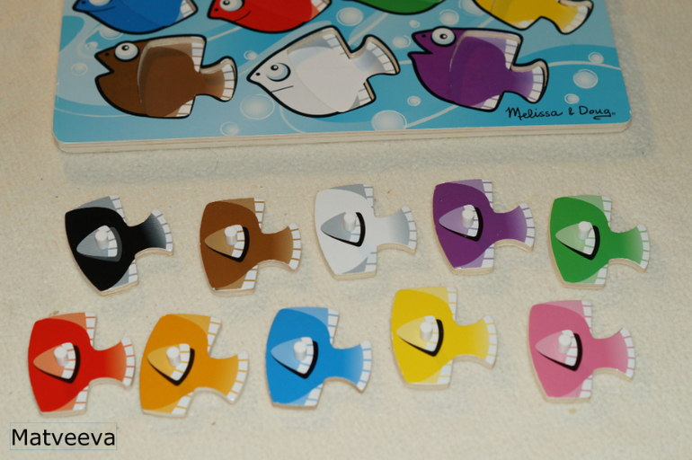 Наши деревянные игрушки 10 мес - до 1,7 . Часть 5 - рамки-вкладыши