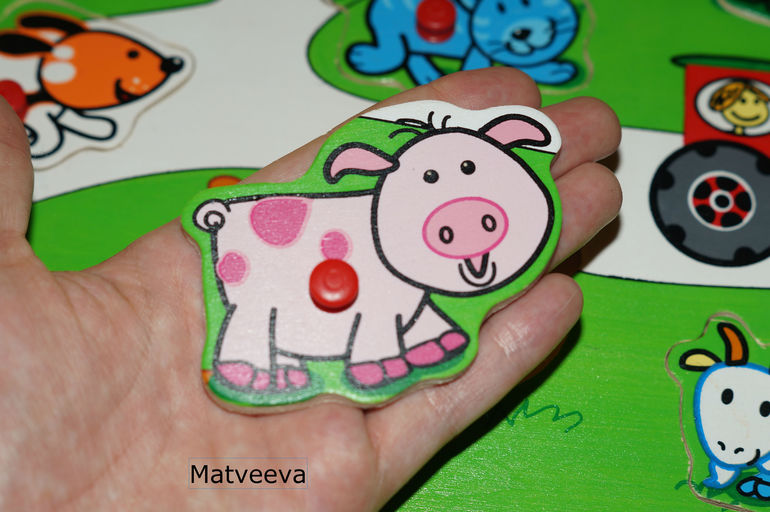 Наши деревянные игрушки 10 мес - до 1,7 . Часть 5 - рамки-вкладыши