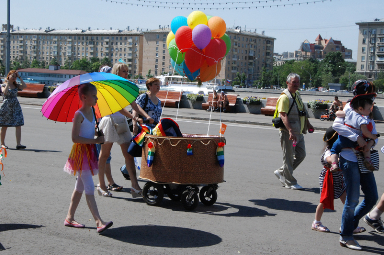 Парк Горького и Парад колясок 2014