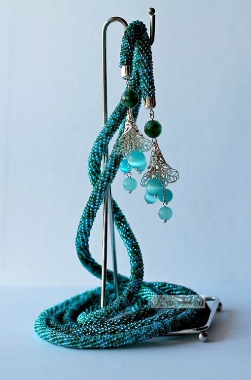 Лариат "Бирюзовый цветок"