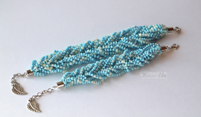 Новый цветочек из новых браслетов)