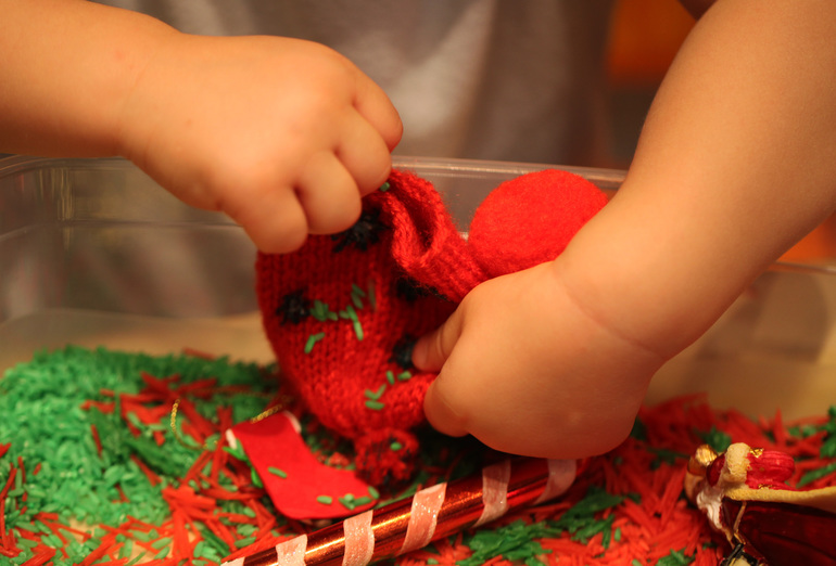 Новогодняя сенсорная коробочка декабрь 2013-январь 2014