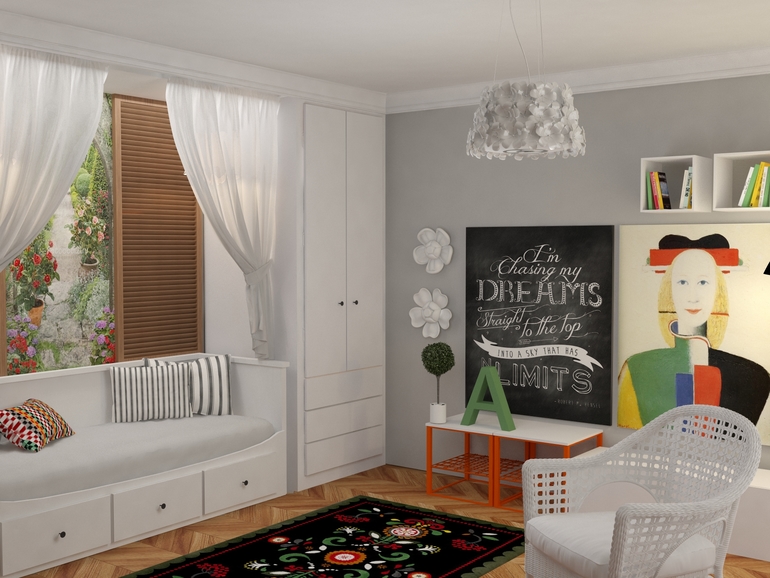 Комната для юной девушки.