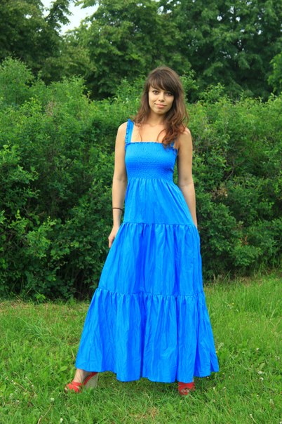 Пристрой_ Сарафан Паола Белеза_цвет бирюза_ размер 44