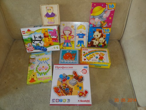 Настольно-развивающие игры 2.1-2.3г и организация места хранения