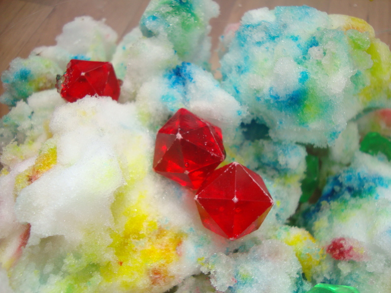 Сенсорная коробочка снег