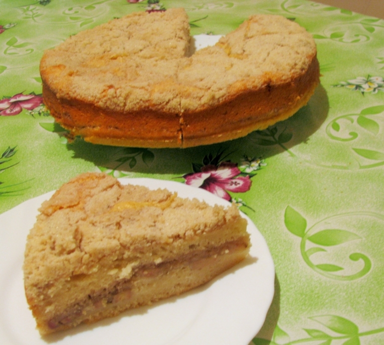 Пирог с бананами и корицей