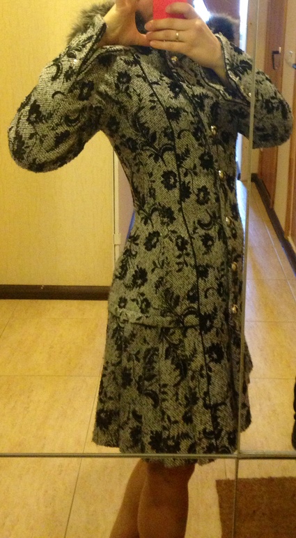 Шерстяное пальто 40-42 размера