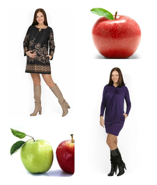 Как одеваться яблоком