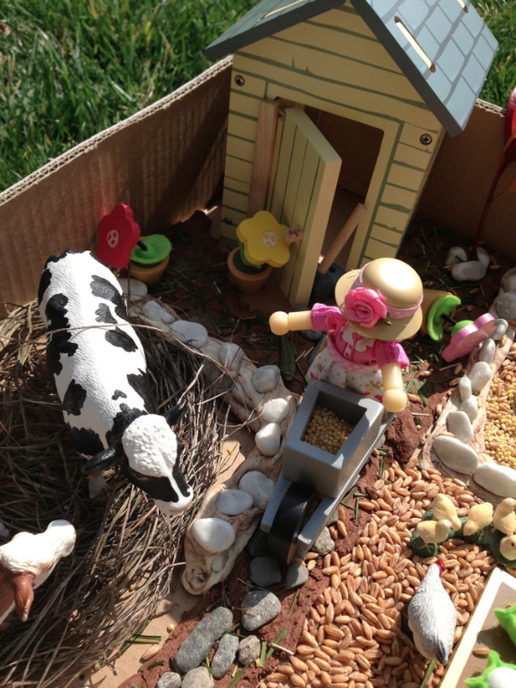 Наш вариант фермы в коробке