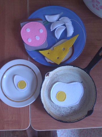 Фрукты и овощи из фетра