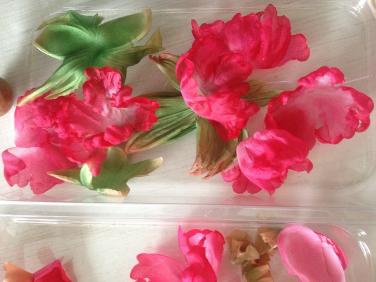 Пион заколка