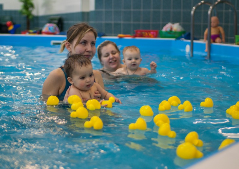 Наш первый заплыв