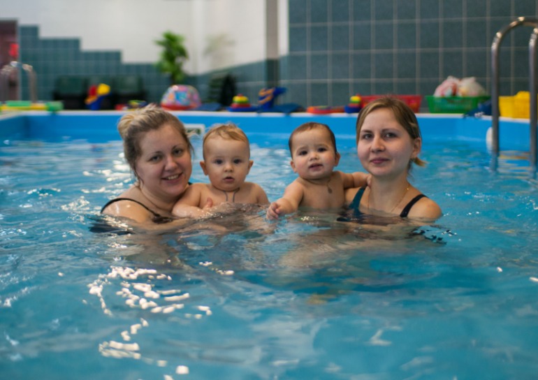 Наш первый заплыв