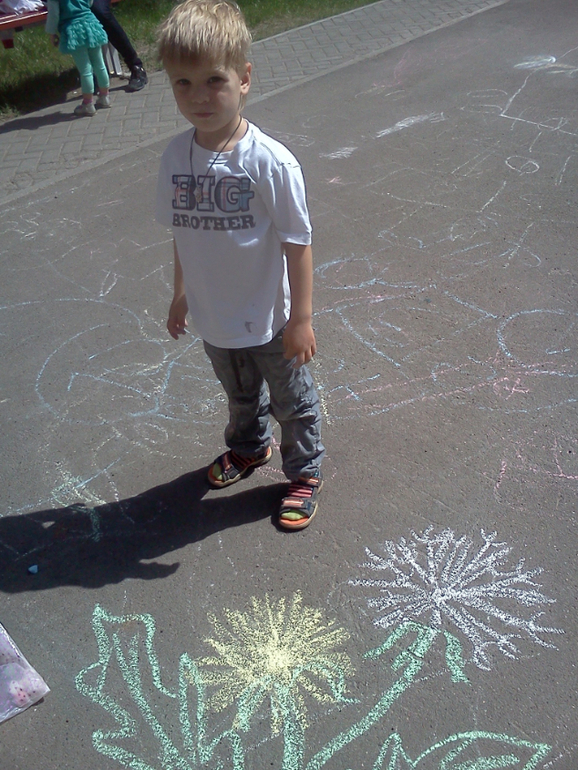 рисование мелками