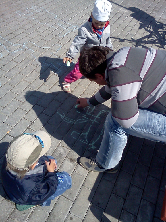 рисование мелками