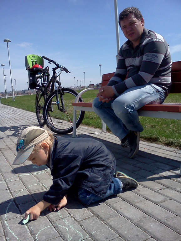 рисование мелками