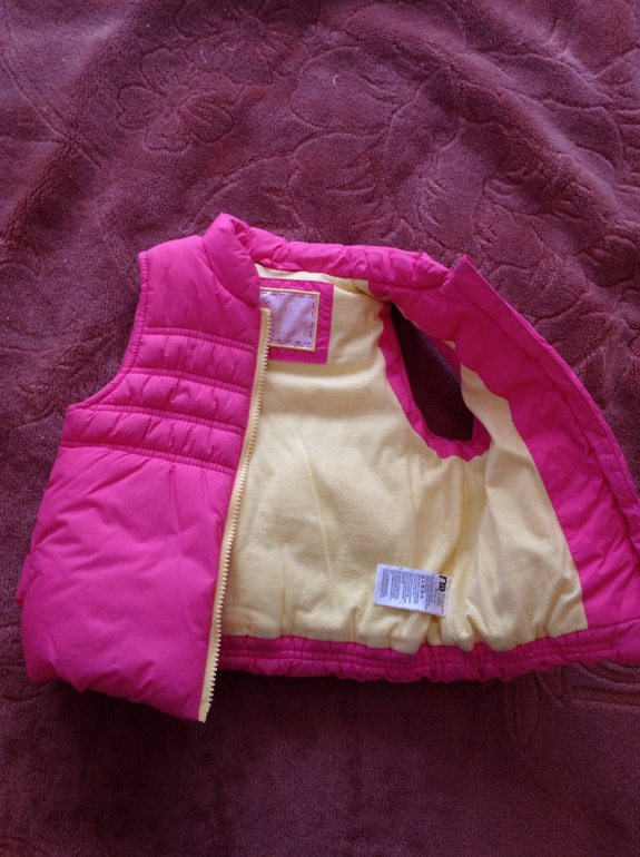 Дождевик на флисе и жилетка mothercare для дев 18-24