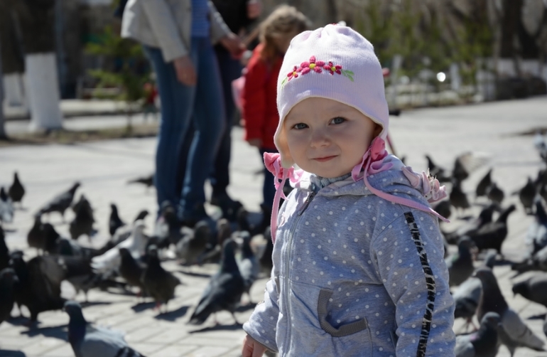 Аришка-мартышка (год и пять)