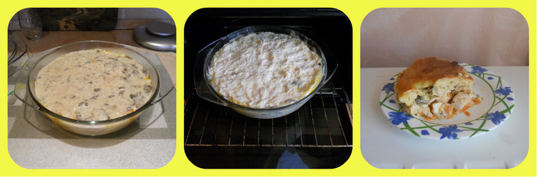 Пирог с курицей по - американски...