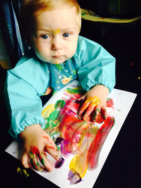 Сынулю и краски;)