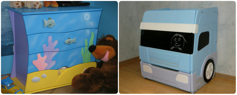 Дизайнерские комоды для детей: