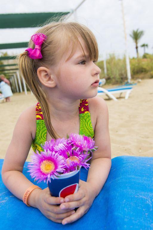 Наша Лизавета на отдыхе в Турции