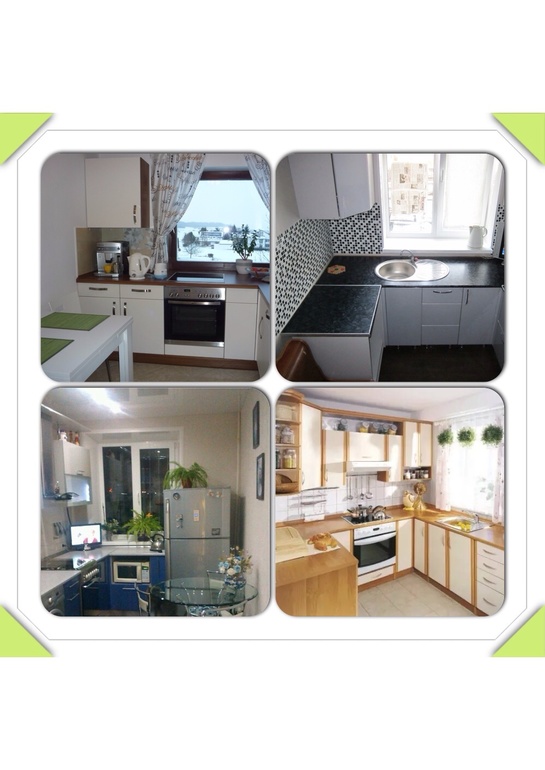 Рабочая поверхность у окна на кухне