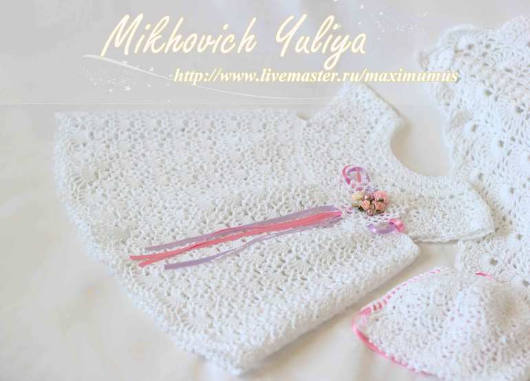 Комплект для крестин и выписки(много фото под катом)