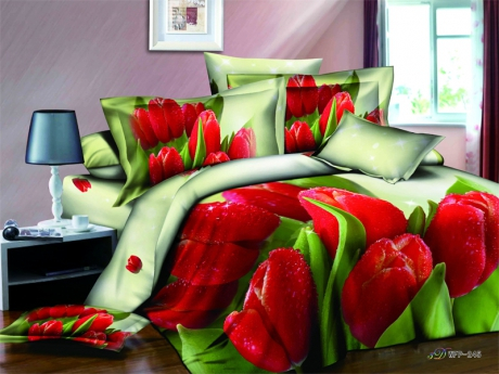 Постельное бельё мако сатин 3D