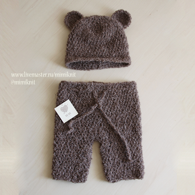 Шапочки и пледы для фотосессии новорожденных